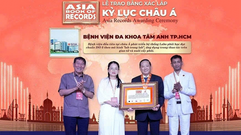Vietnamese hospital receives first Asian record in in-vitro fertilisation